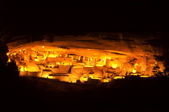 The Cliff Palace in Mesa Verde National Park.
