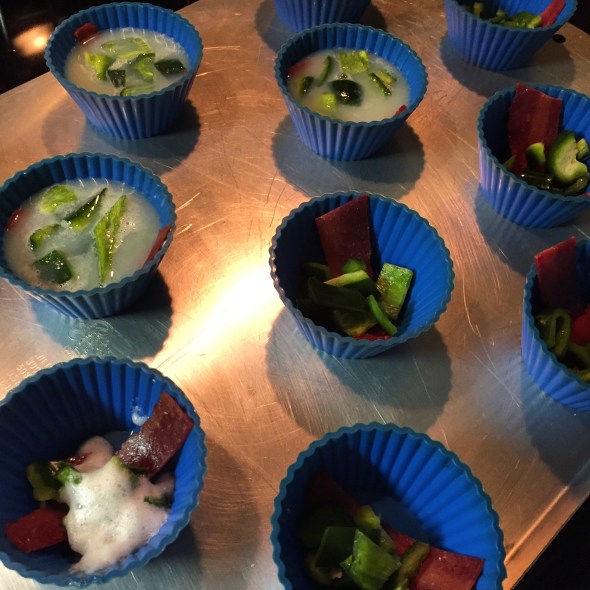 Eggie goodness in a muffin cup.